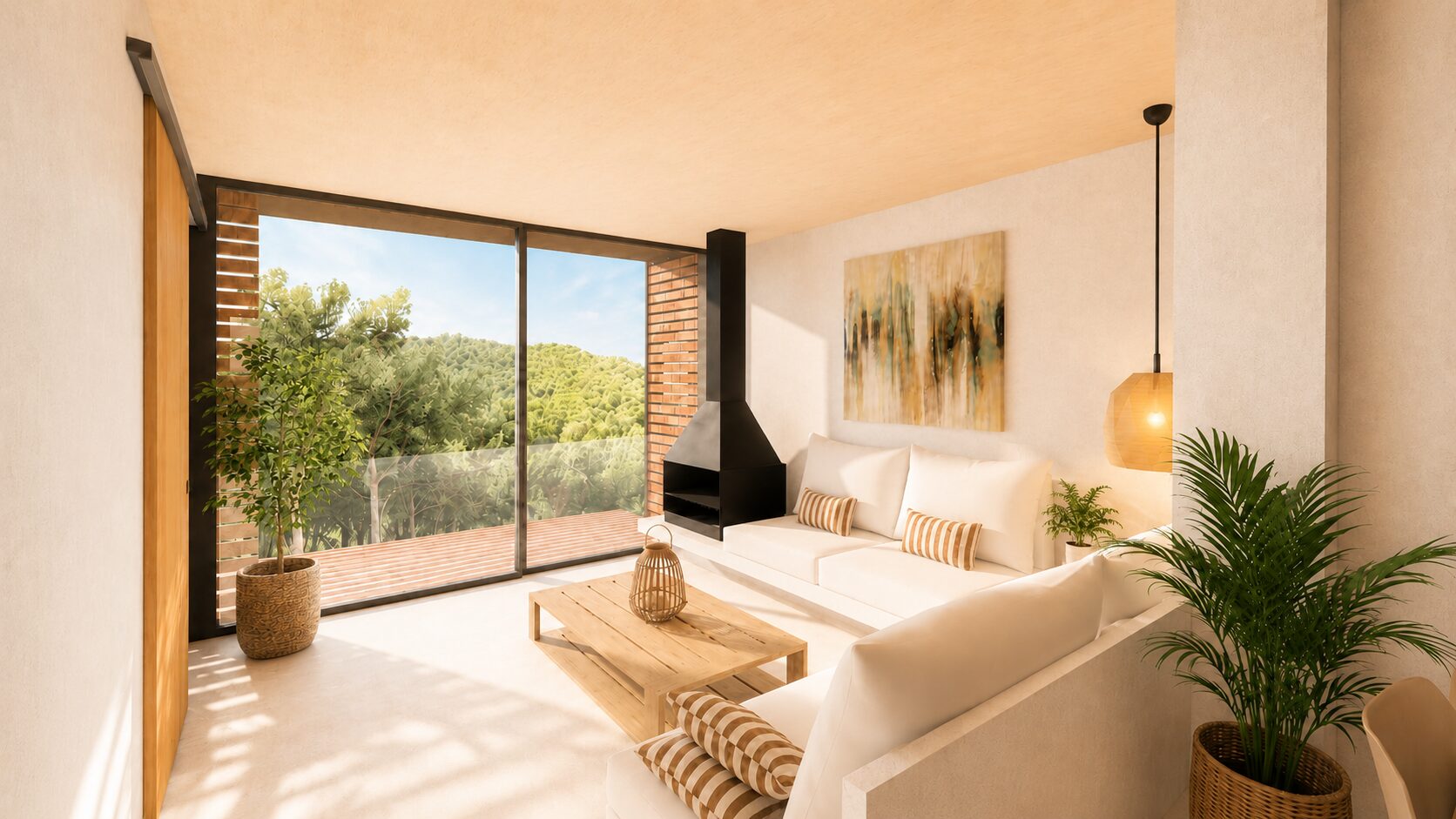 Cristales laminados con cámara, con rotura de puente térmico y Guardian Sun (bajo emisivo y control solar)